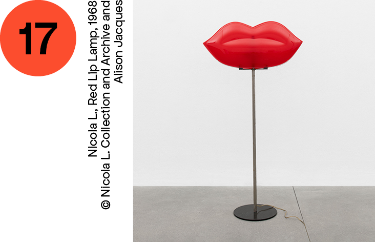 17 ARANCIONE Nicola L., Red Lip Lamp, 1968_Nicola L. Collection and Archive and Alison Jacques.png